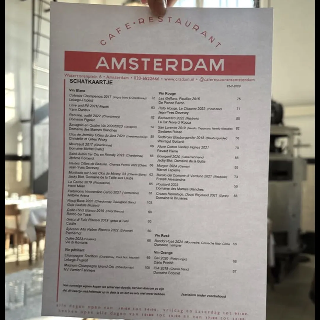 Café-Restaurant Amsterdam, terras
